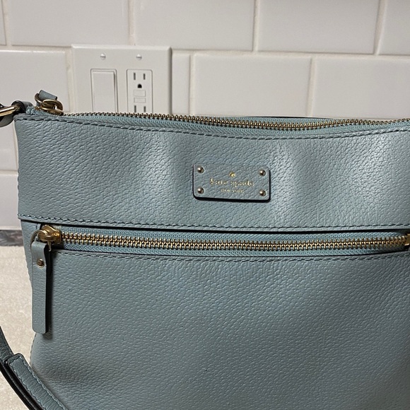 Kate Spade Leather Light Blue Crossbody Bag - Picture 2 of 9
